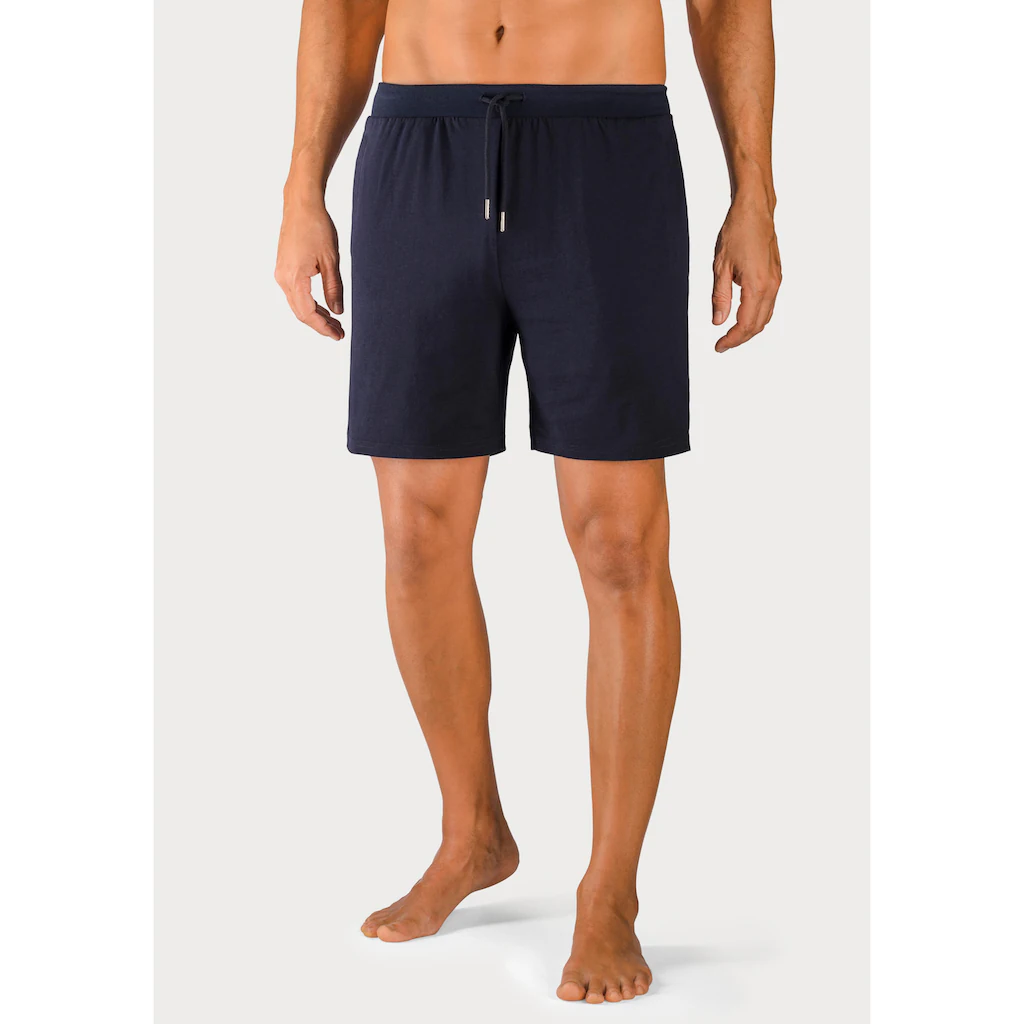AUTHENTIC LE JOGGER Schlafshorts »kurze Relaxshort Mit Kordel Jogginghose « Aus Reiner Baumwolle ▷ Für