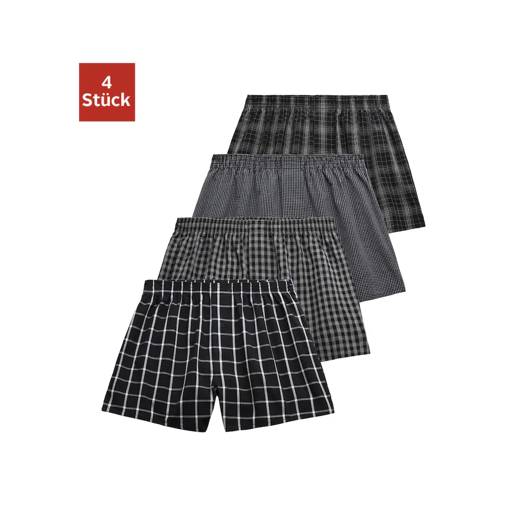 AUTHENTIC LE JOGGER Webboxer (Packung 4 St.) vier unterschiedliche Dessins online kaufen