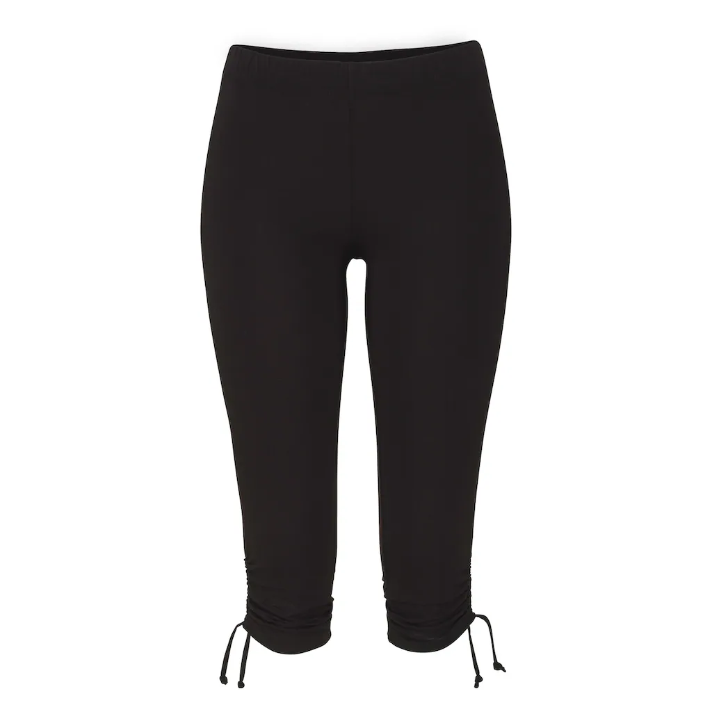 Beachtime Caprileggings Mit Raffung 7/8-Länge Basic Stretch