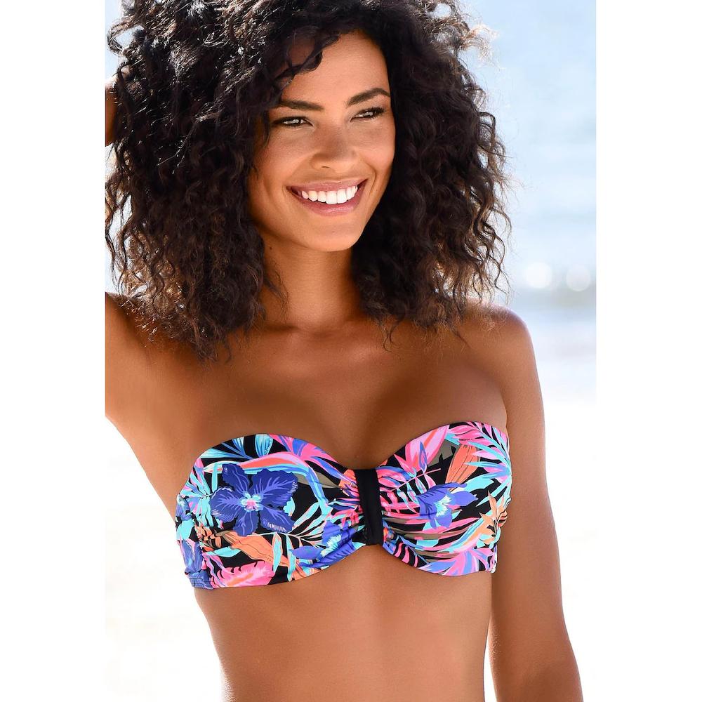 Bench. Bandeau-Bikini-Top »Pitch« Mit Farbenfrohem Druck Online Kaufen