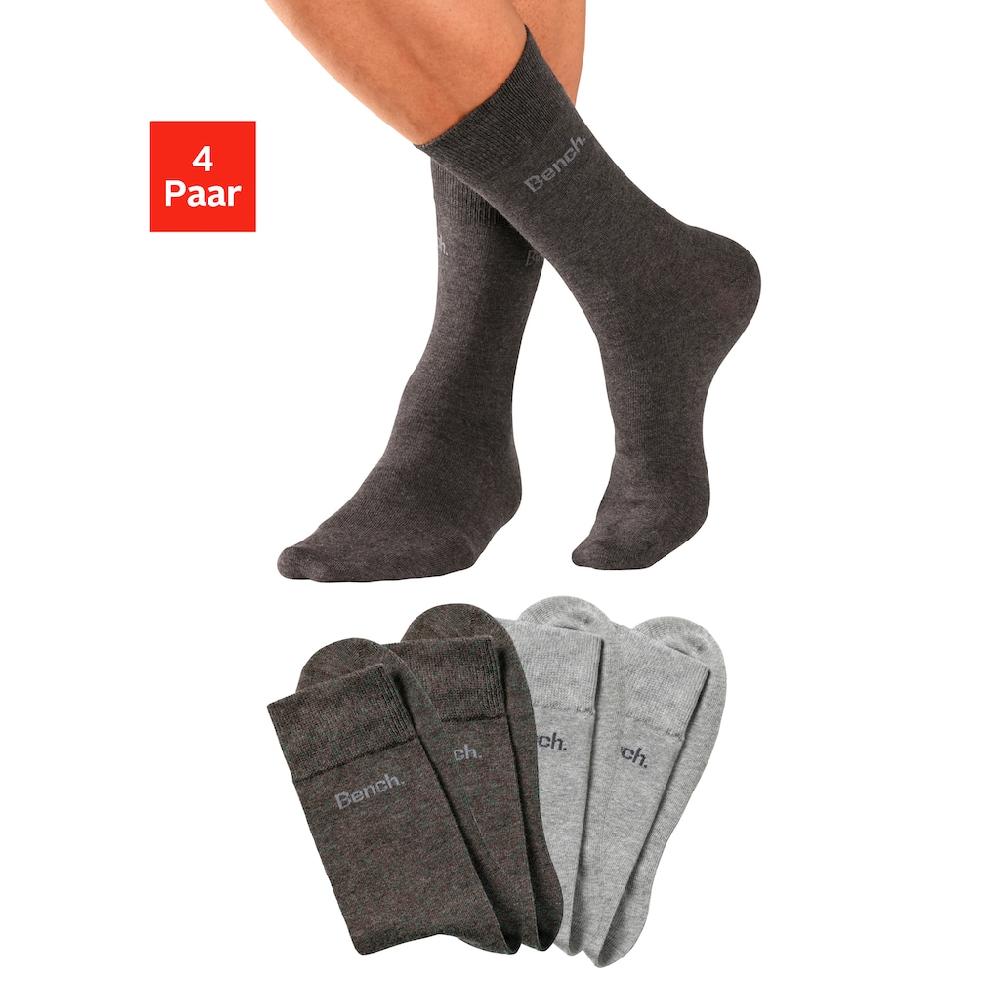 Bench. Basicsocken (Packung 4 Paar) in angenehm weicher Markenqualität bestellen