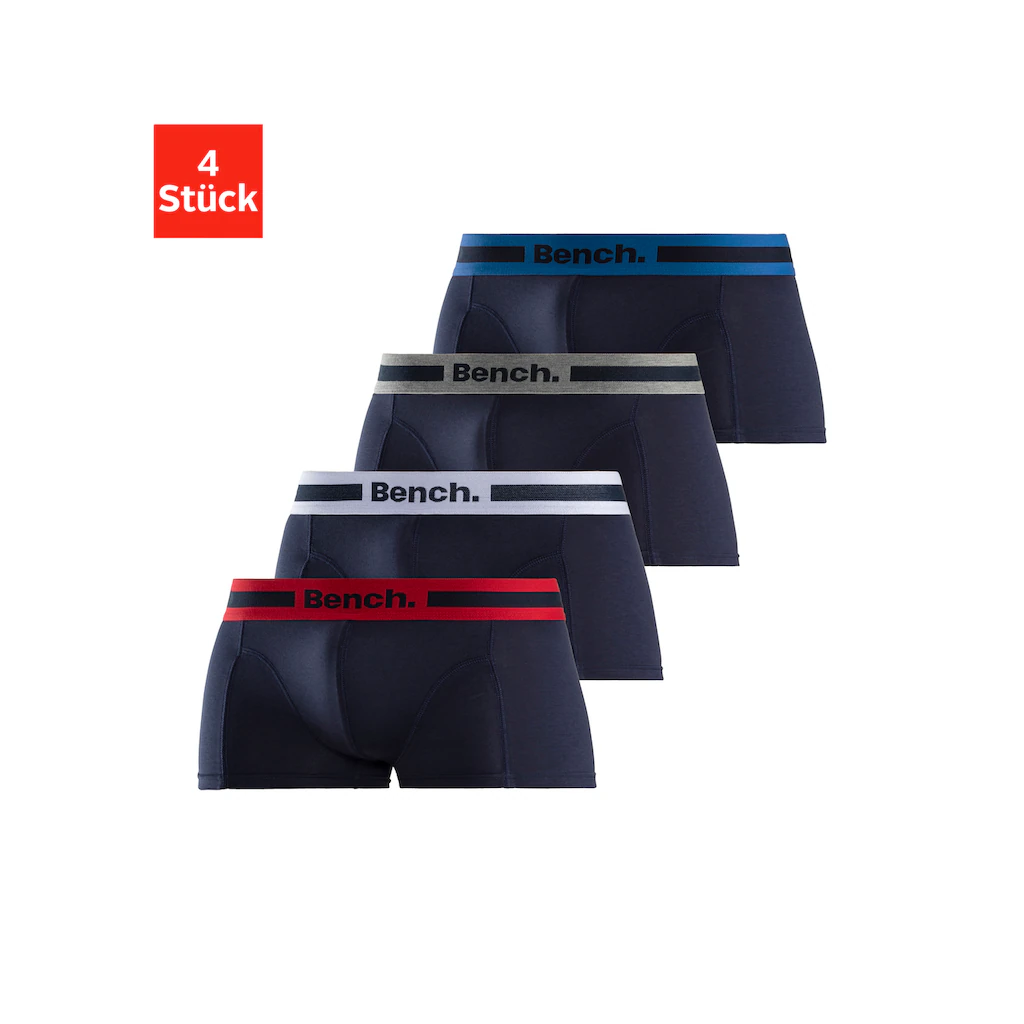 Bench. Hipster (Packung 4 St.) knapp sitzende Boxershorts aus Baumwollmischung