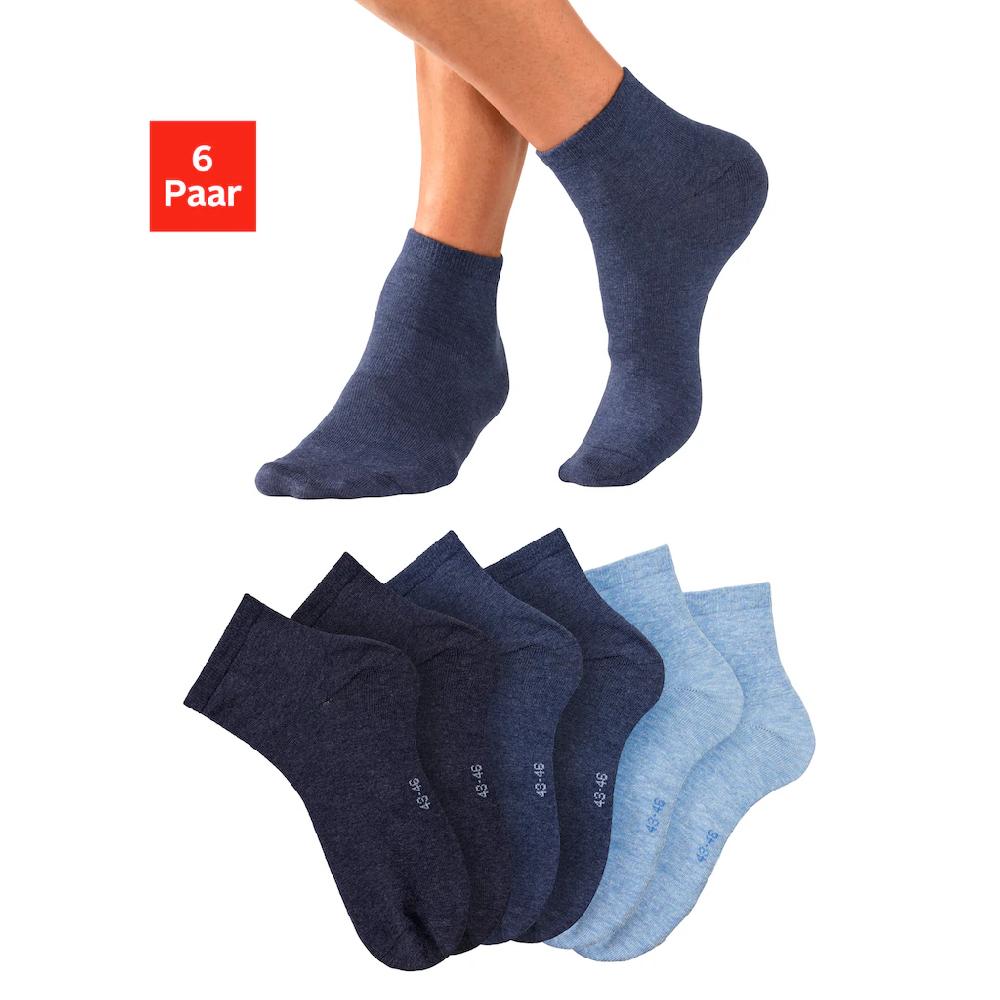 Bench. Kurzsocken (Packung 6 Paar) mit eingestricktem Markenlogo im Bündchen online bestellen