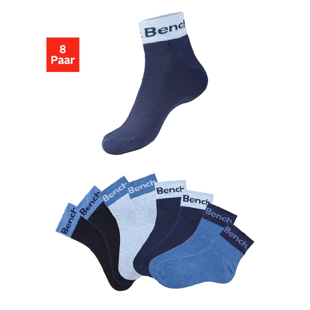 Bench. Kurzsocken (Packung 8 Paar) mit eingestricktem Schriftzug am Bündchen online kaufen