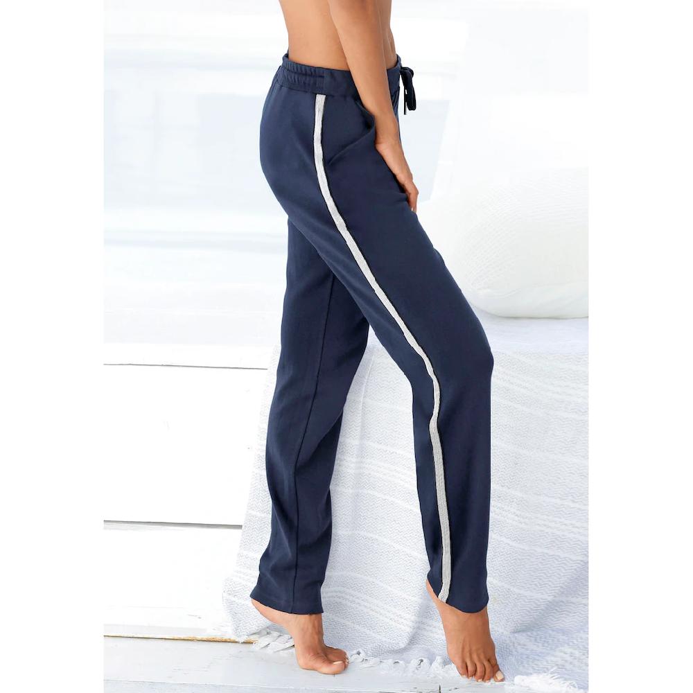 Bench. Loungewear Homewearhose mit Metallic-Streifen Loungewear Loungeanzug
