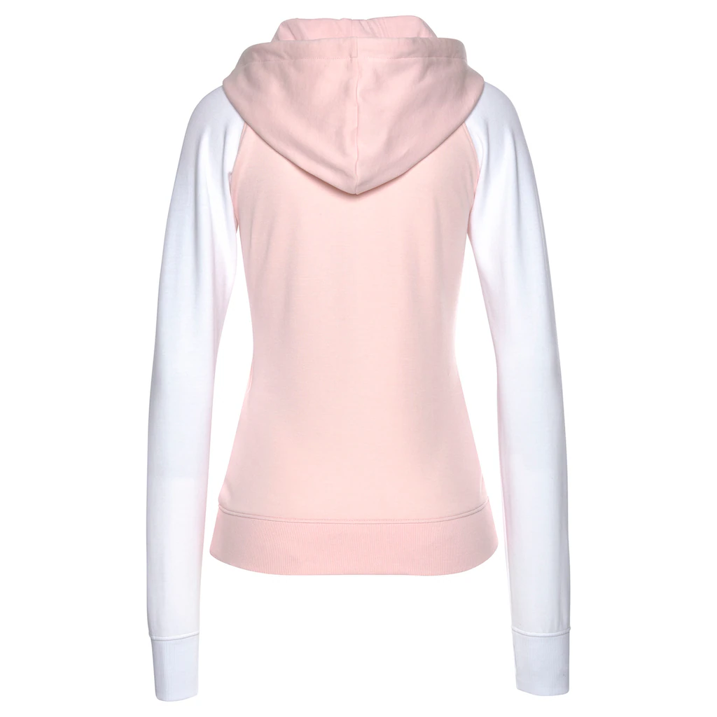 Bench. Loungewear Kapuzensweatjacke Mit Farblich Abgesetzten Ärmeln Loungeanzug