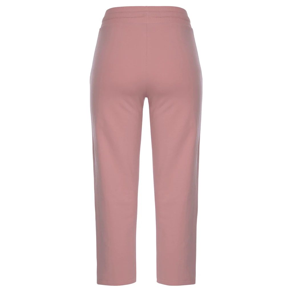 Bench. Loungewear Relax-Caprihose Mit Glitzerstreifen Loungeanzug