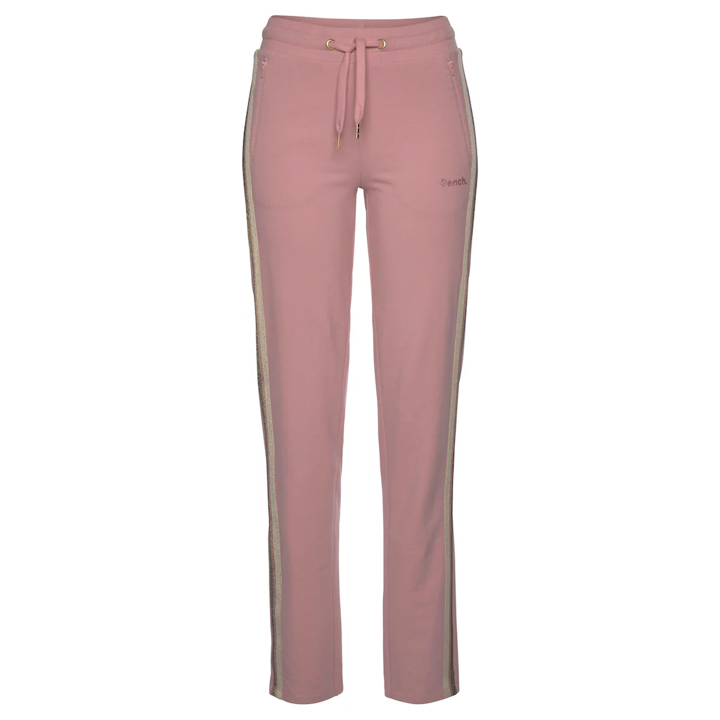 Bench. Loungewear Relaxhose Mit Glitzer Seitenstreifen Loungeanzug