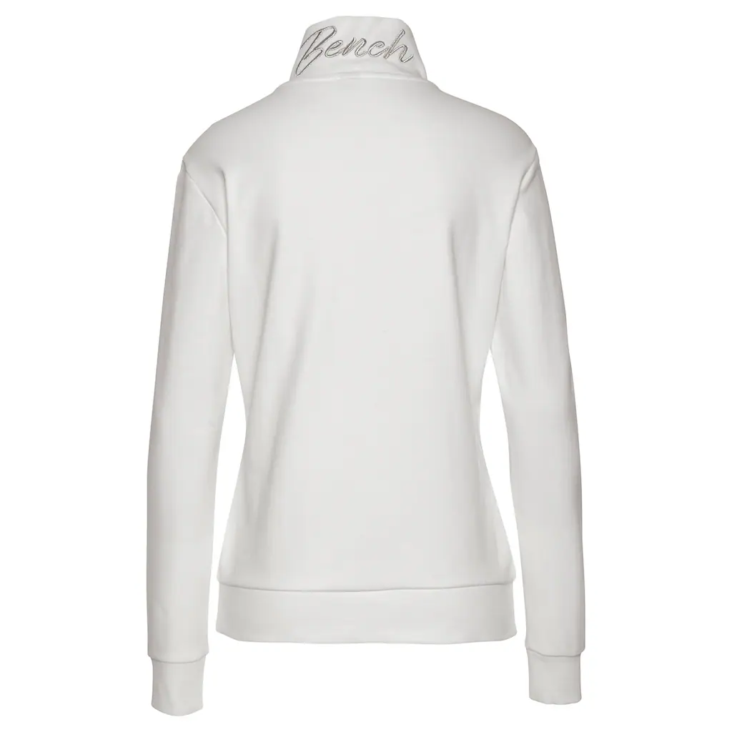 Bench. Loungewear Sweatjacke Mit Glänzender Logostickerei Am Stehkragen Loungeanzug