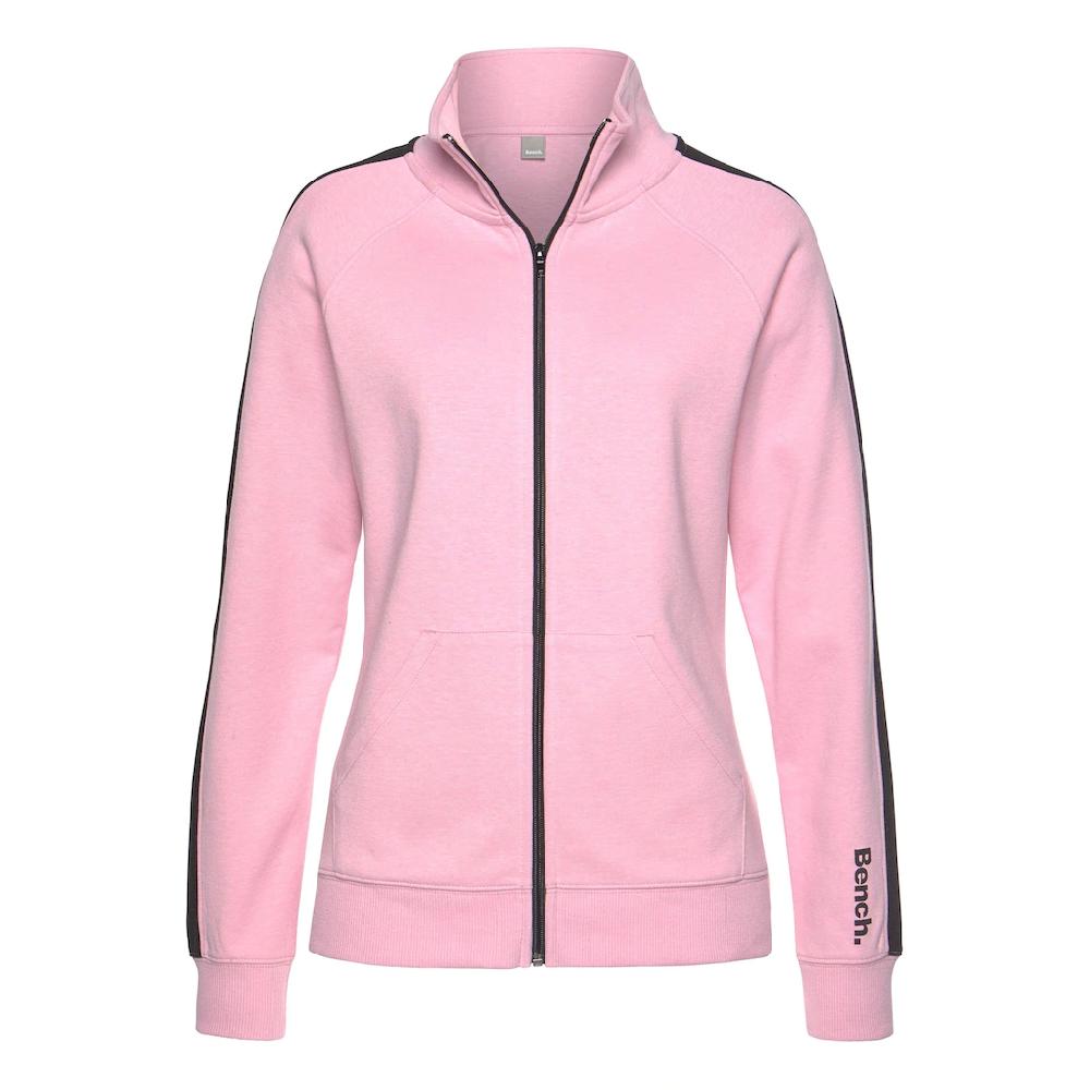 Bench. Loungewear Sweatjacke Mit Seitenstreifen Und Stehkragen Loungeanzug