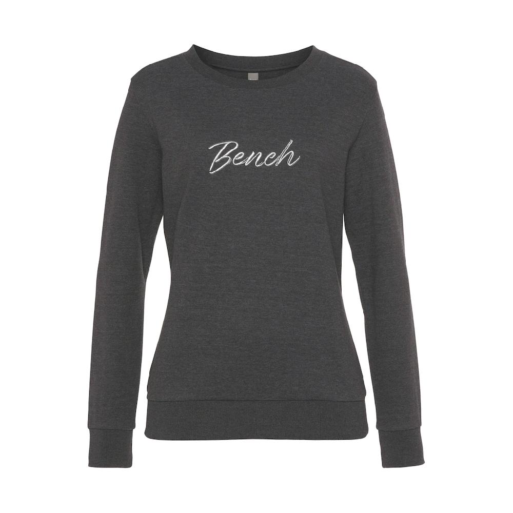 Bench. Loungewear Sweatshirt Mit Glänzender Logostickerei Loungewear