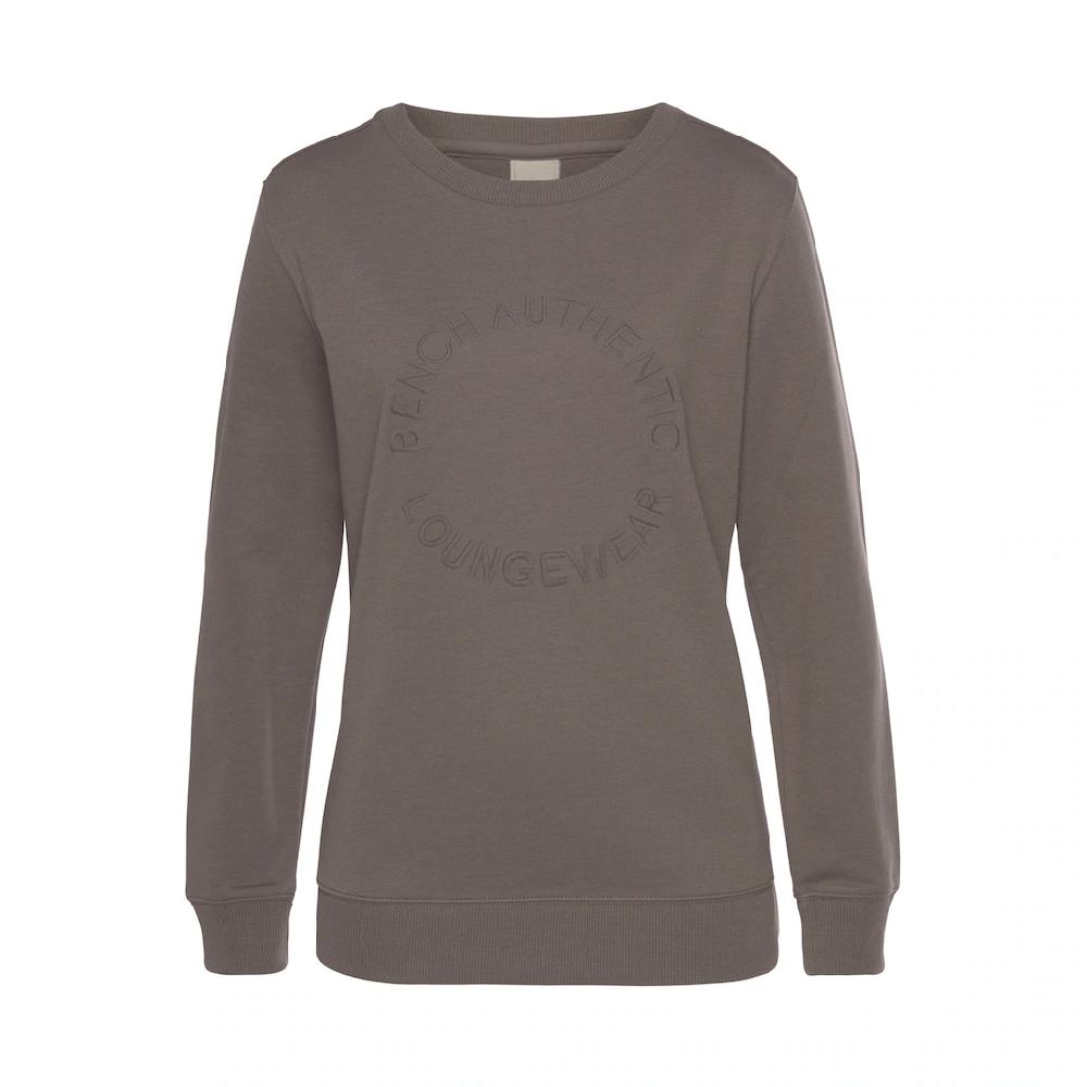 Bench. Loungewear Sweatshirt Mit Runder Logostickerei Loungwear
