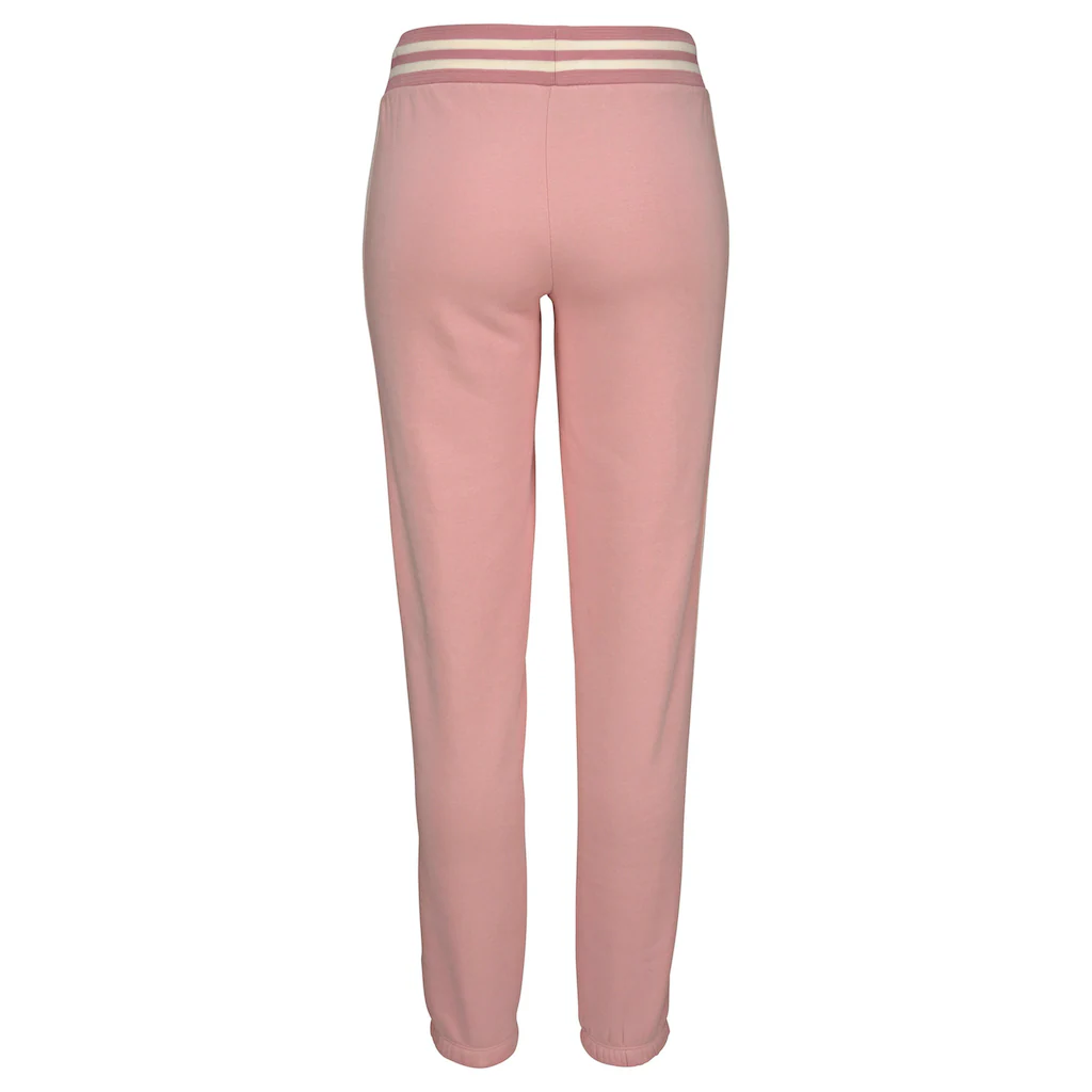 Bench. Relaxhose Mit Gestreiftem Bund Und Glanzprint Loungewear Loungeanzug