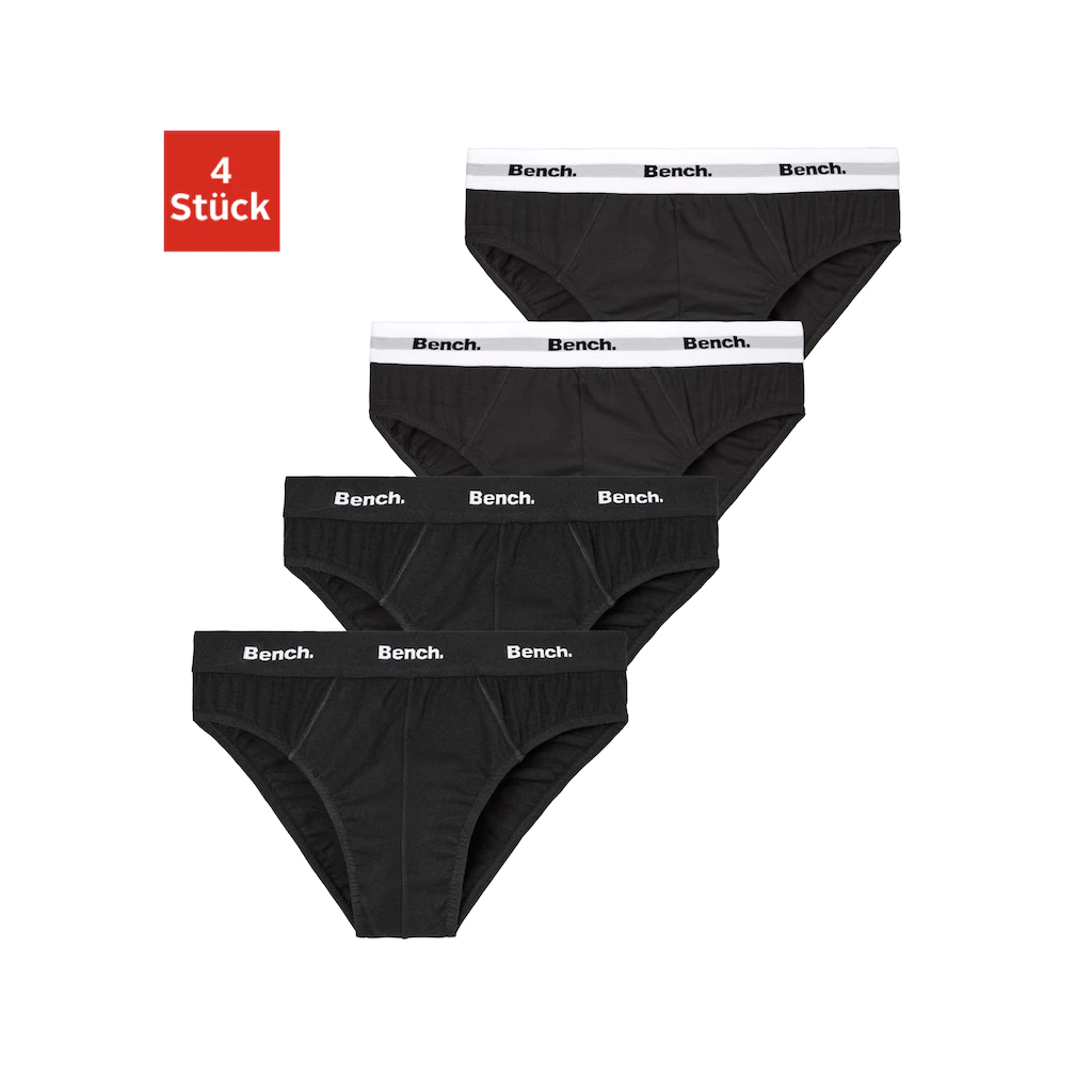 Bench. Slip (Packung 4 St.) mit kontrastfarbigem Webbündchen kaufen