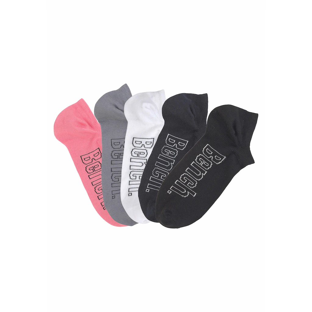 Bench. Sneakersocken (Packung 5 Paar) Für Modische Sneaker-Schuhe ▷ Für