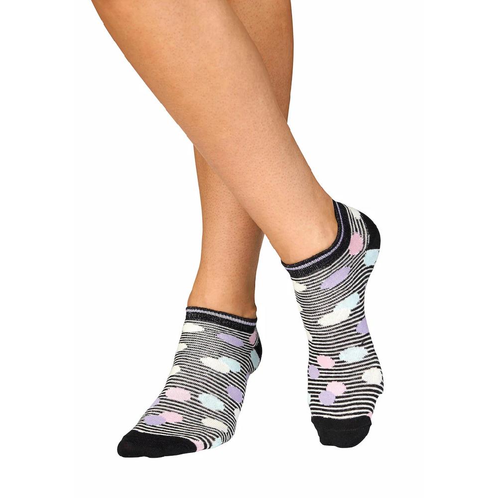 Bench. Sneakersocken (Packung 5 Paar) Gestreift Und Gepunktet Online Kaufen