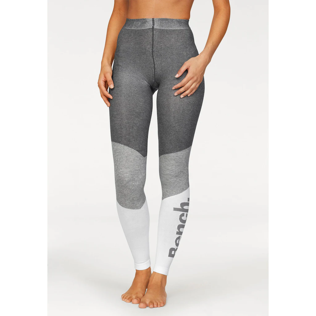 Bench. Strickleggings Im Sportiven Colorblockdesign