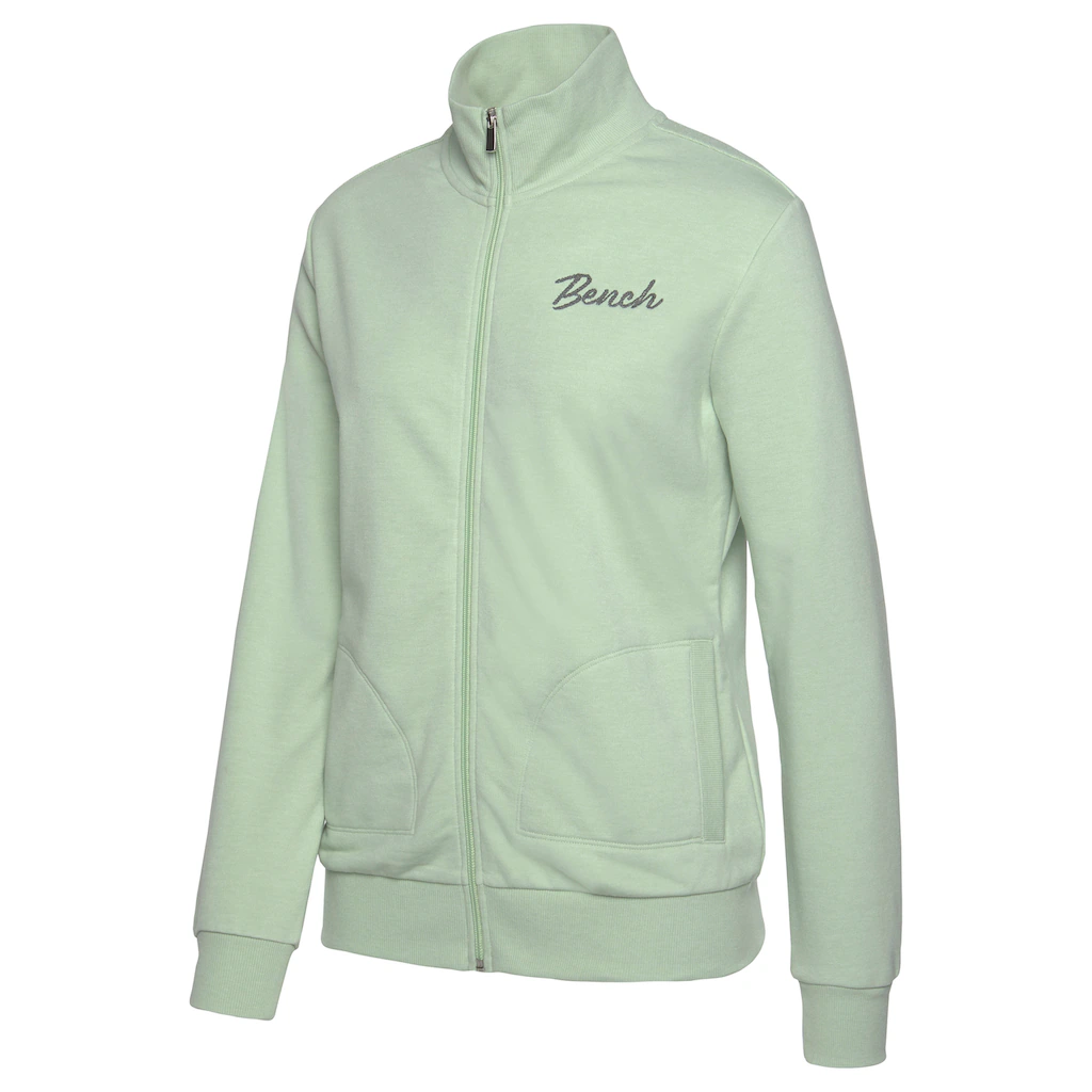 Bench. Sweatjacke Mit Zwei Logo Stickereien Loungeanzug