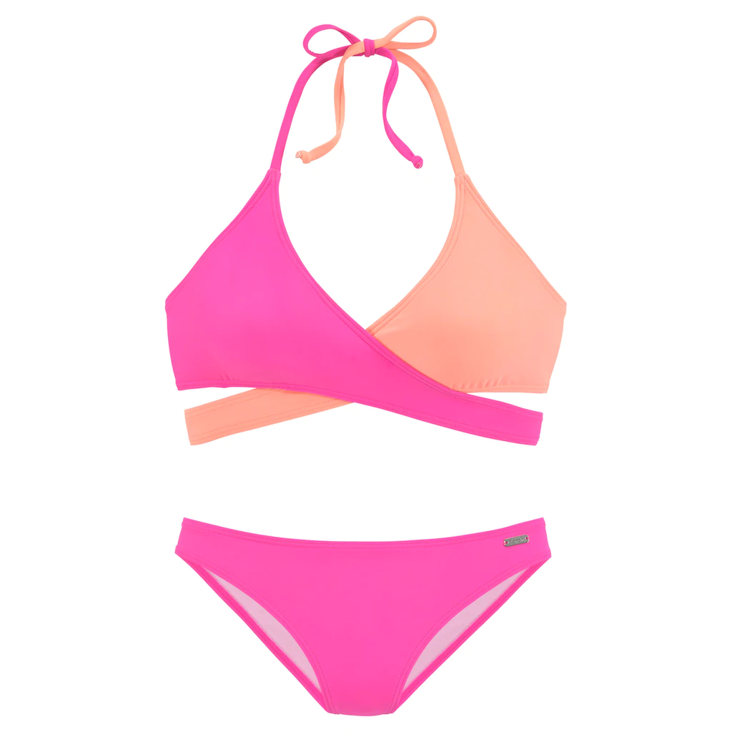 Bench. Triangel-Bikini Gewickelt In Zweifarbigem Design Online Kaufen