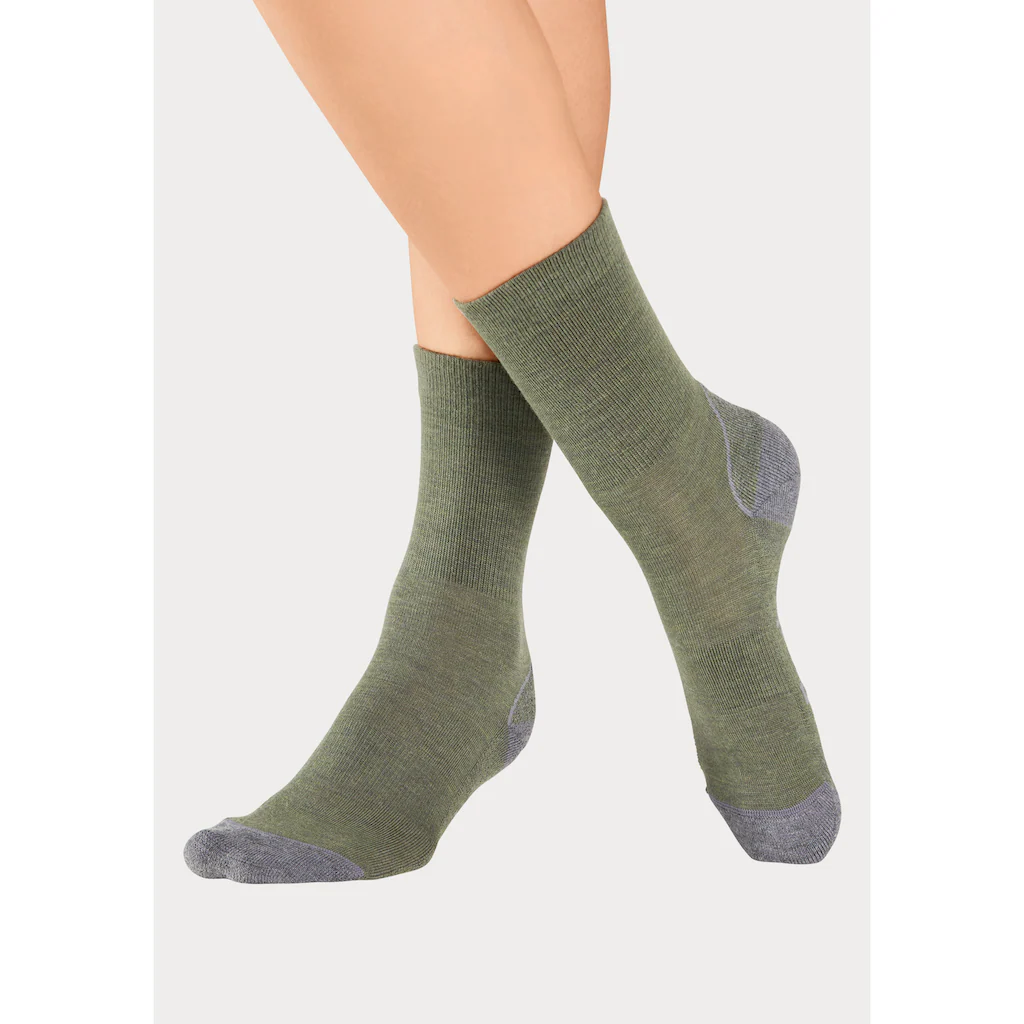 Bench. Wandersocken (Packung 2 Paar) Wollsocken Aus Flauschigem Material Mit 51% Wolle