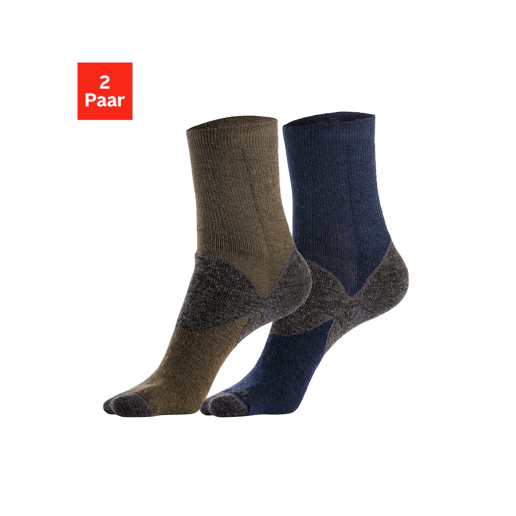 Bench. Wandersocken (Packung 2 Paar) Wollsocken aus flauschigem Material mit 36% Wolle auf Rechnung kaufen