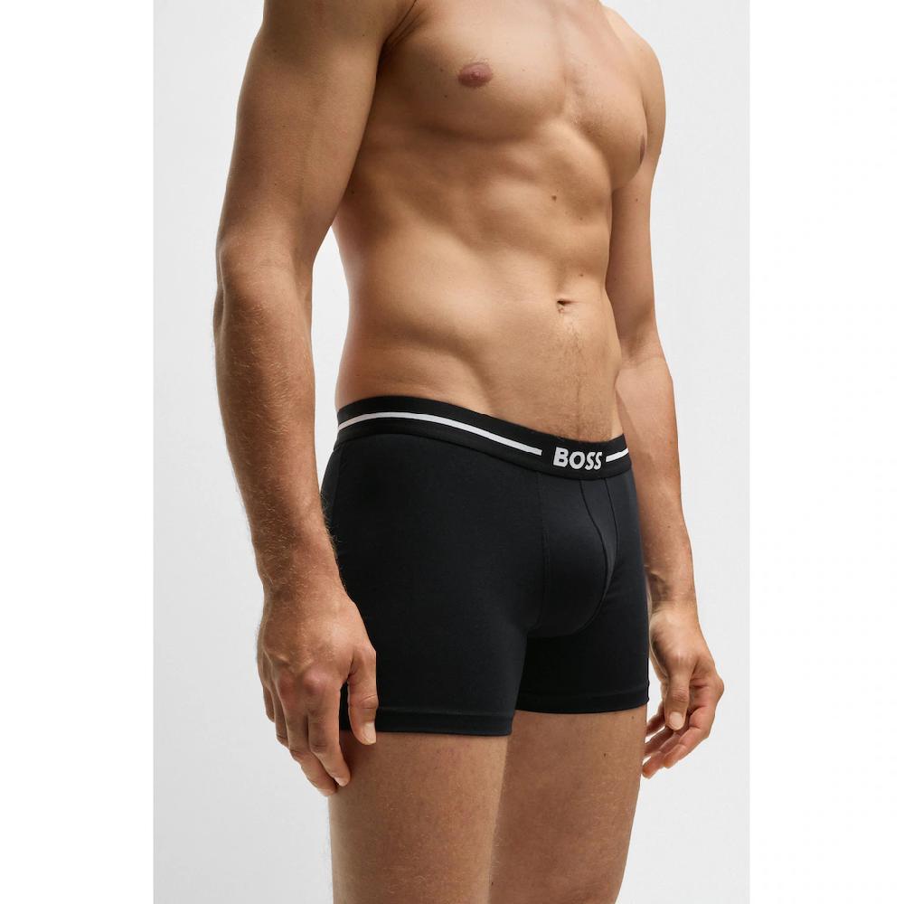 BOSS Boxershorts »BoxerBr 3P Bold« (3 St.) Mit Boss Logo-Elastikbund Online Kaufen