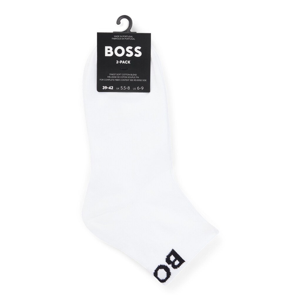 BOSS Freizeitsocken »2P SH Logo CC W« (Packung 2 Paar 2er) Mit Eingestricktem BOSS Logoschriftzug Kaufen