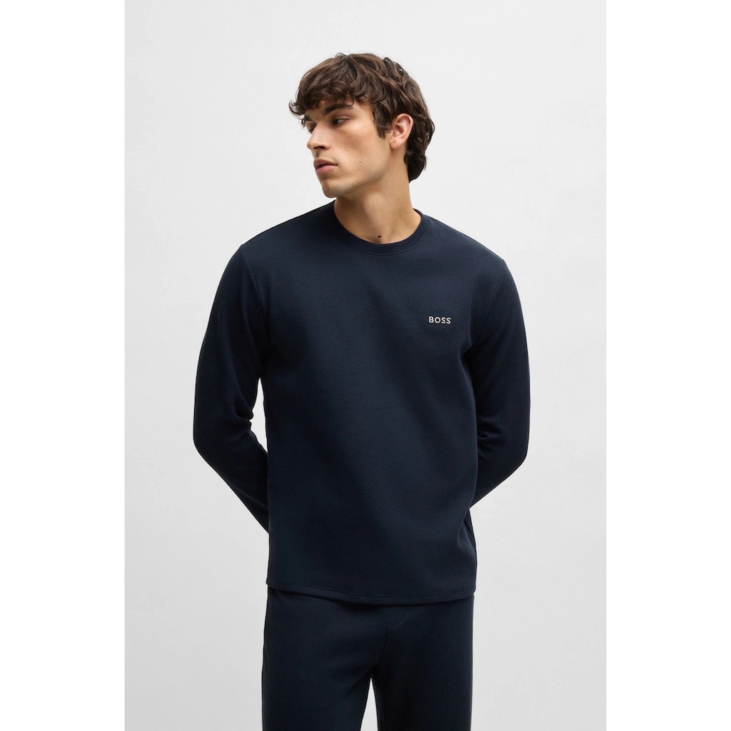 BOSS Pyjamaoberteil »Waffle LS-Shirt« ▷ bestellen