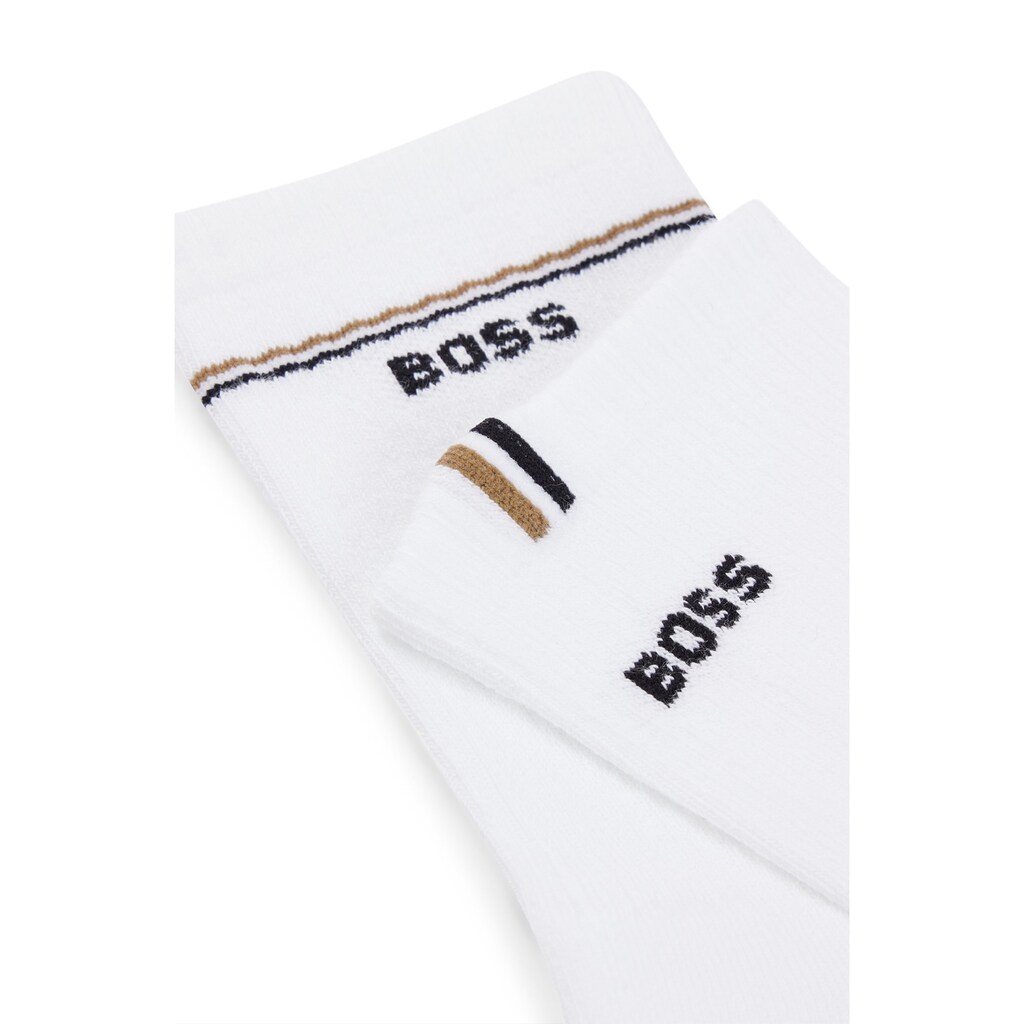 BOSS Socken »2P QS Iconic CC W« (Packung 2 Paar 2er) Mit BOSS-Logoschriftzug Bestellen