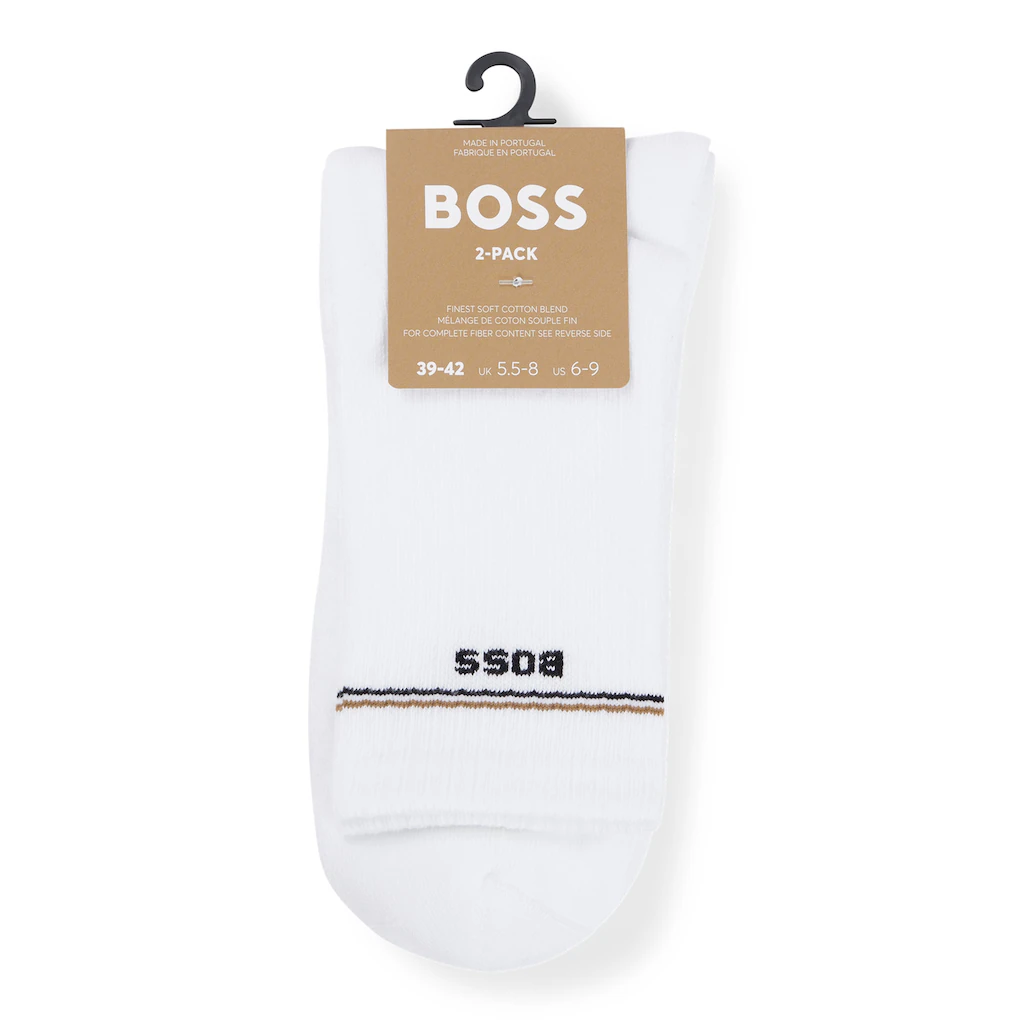 BOSS Socken »2P QS Iconic CC W« (Packung 2 Paar 2er) Mit BOSS-Logoschriftzug Bestellen