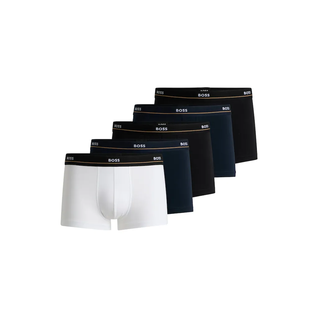 BOSS Trunk »Trunk 5P Essential« (Packung 5 St. 5er Pack) mit modischem teilweise kontrastfarbenen BOSS Logo-Elastikbund online bestellen