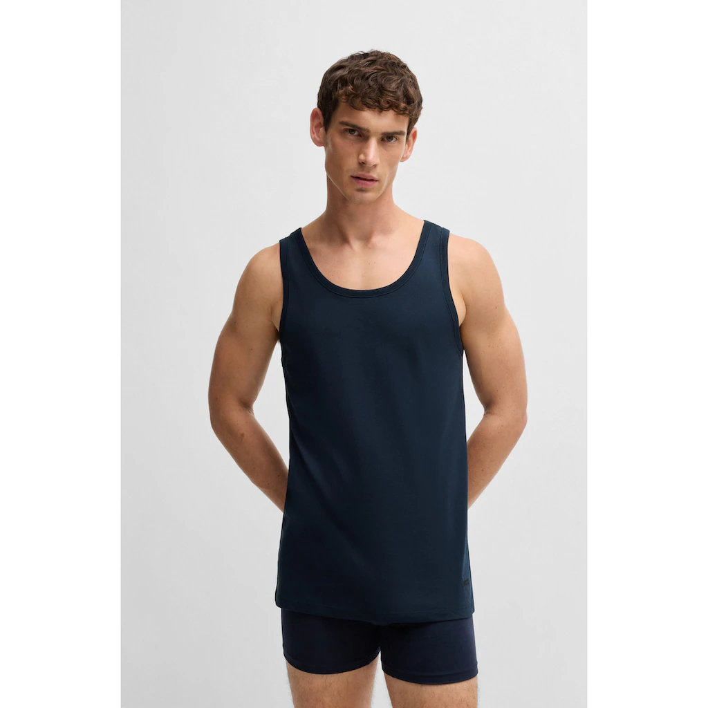 BOSS Unterhemd »Tank Top 3P CO« (Packung 3 St.) Mit Rippbündchen Bestellen