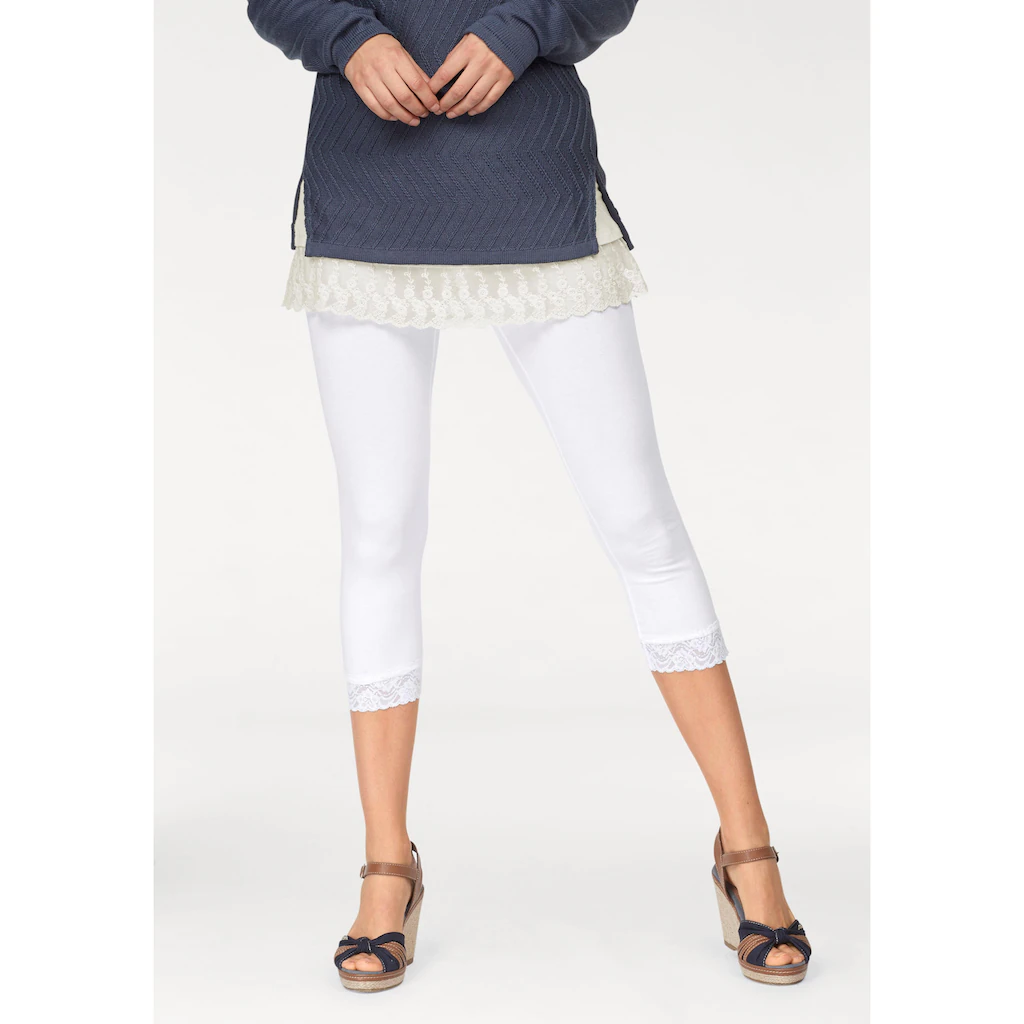 Boysen's Leggings (Packung 2er-Pack) Mit Spitze