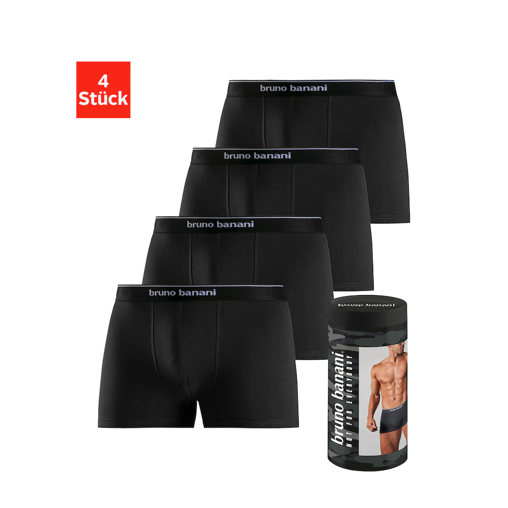 Bruno Banani Boxer »Boxershorts für Herren« (Dose 4 St.) in der Dose verpackt online bestellen