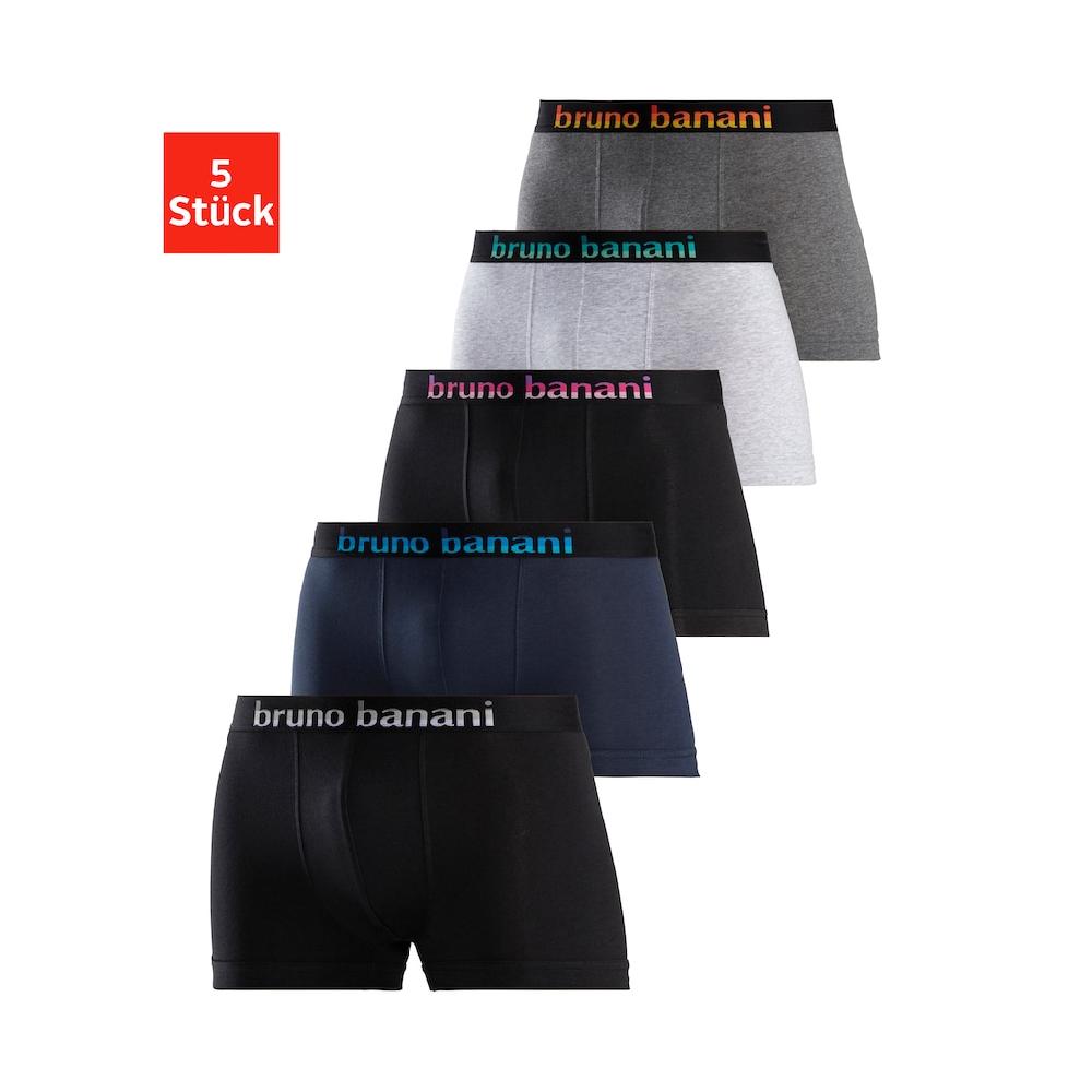 Bruno Banani Boxer »Boxershorts für Herren« (Packung 5 St.) mit Streifen Logo Webbund bestellen