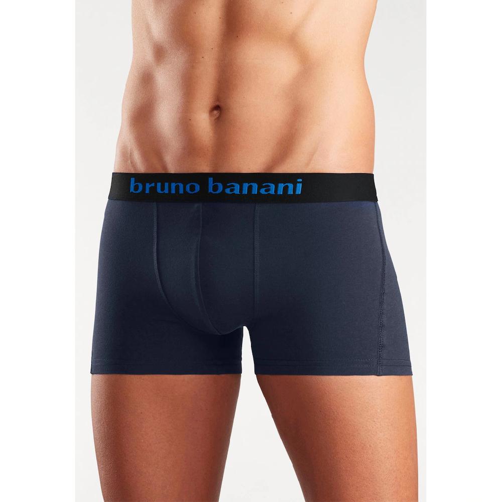 Bruno Banani Boxer »Boxershorts Für Herren« (Packung 4 St.) Mit Farbigen Marken-Schriftzug Am Bündchen Kaufen