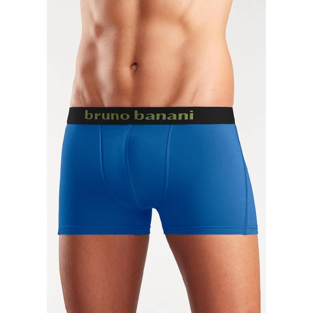 Bruno Banani Boxer »Boxershorts Für Herren« (Packung 4 St.) Mit Farbigen Marken-Schriftzug Am Bündchen Kaufen