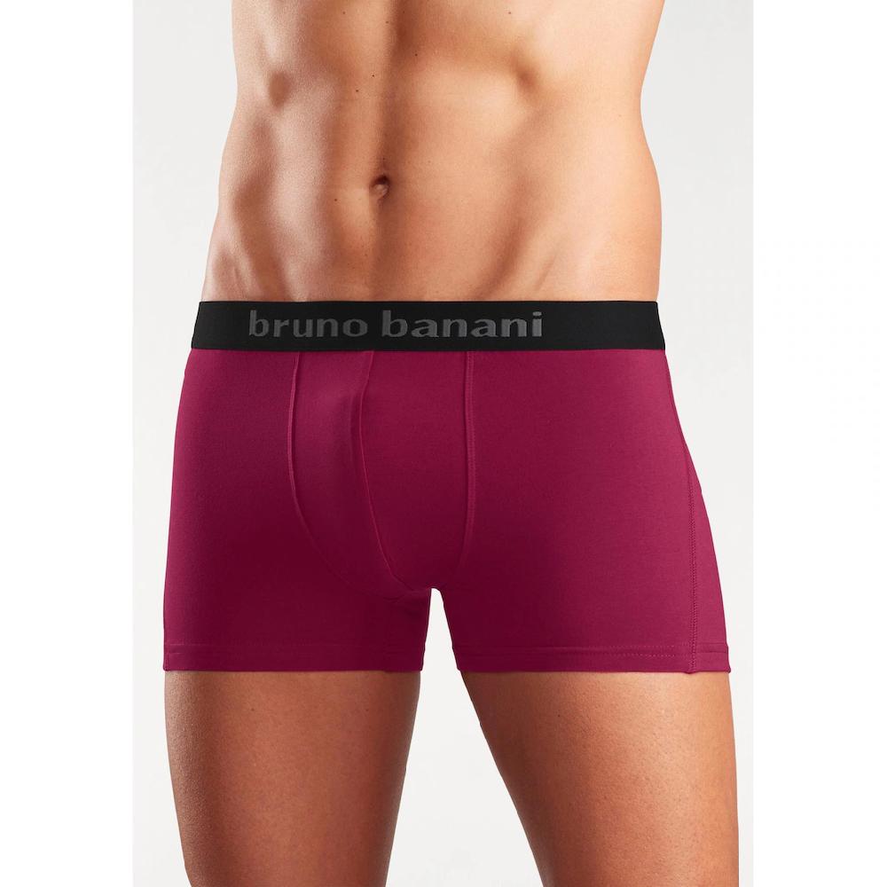 Bruno Banani Boxer »Boxershorts Für Herren« (Packung 4 St.) Mit Farbigen Marken-Schriftzug Am Bündchen Kaufen