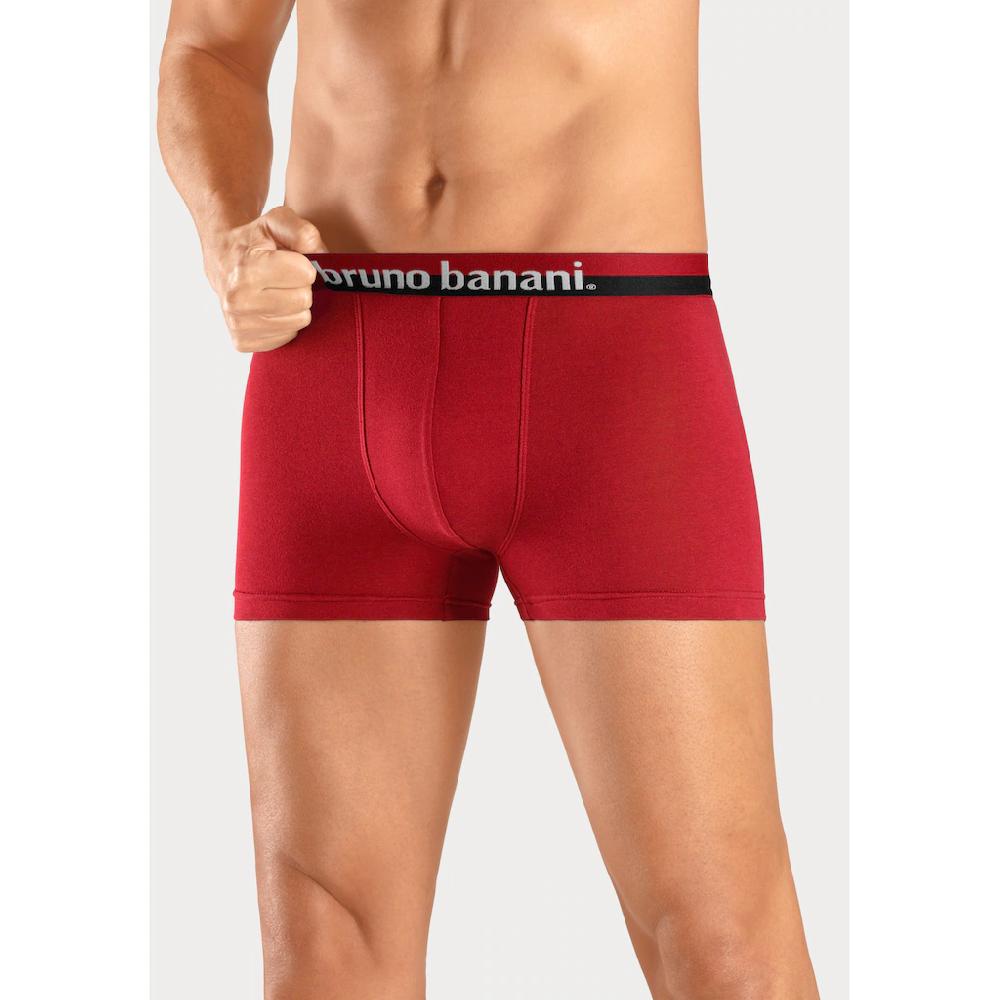 Bruno Banani Boxer »Boxershorts Für Herren« (Packung 4 St.) Mit Erhabenem Logo-Druck Auf Dem Bund Kaufen
