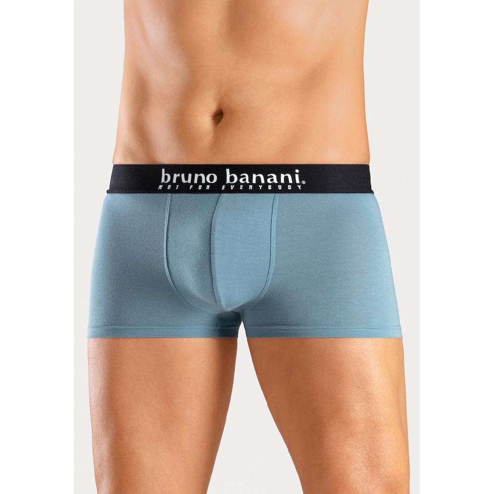 Bruno Banani Boxer »Boxershorts Für Herren« (Packung 4 St. 4er-Pack) Mit Palmendruck Und Unifarben Aus Baumwollmischung ▷ Für