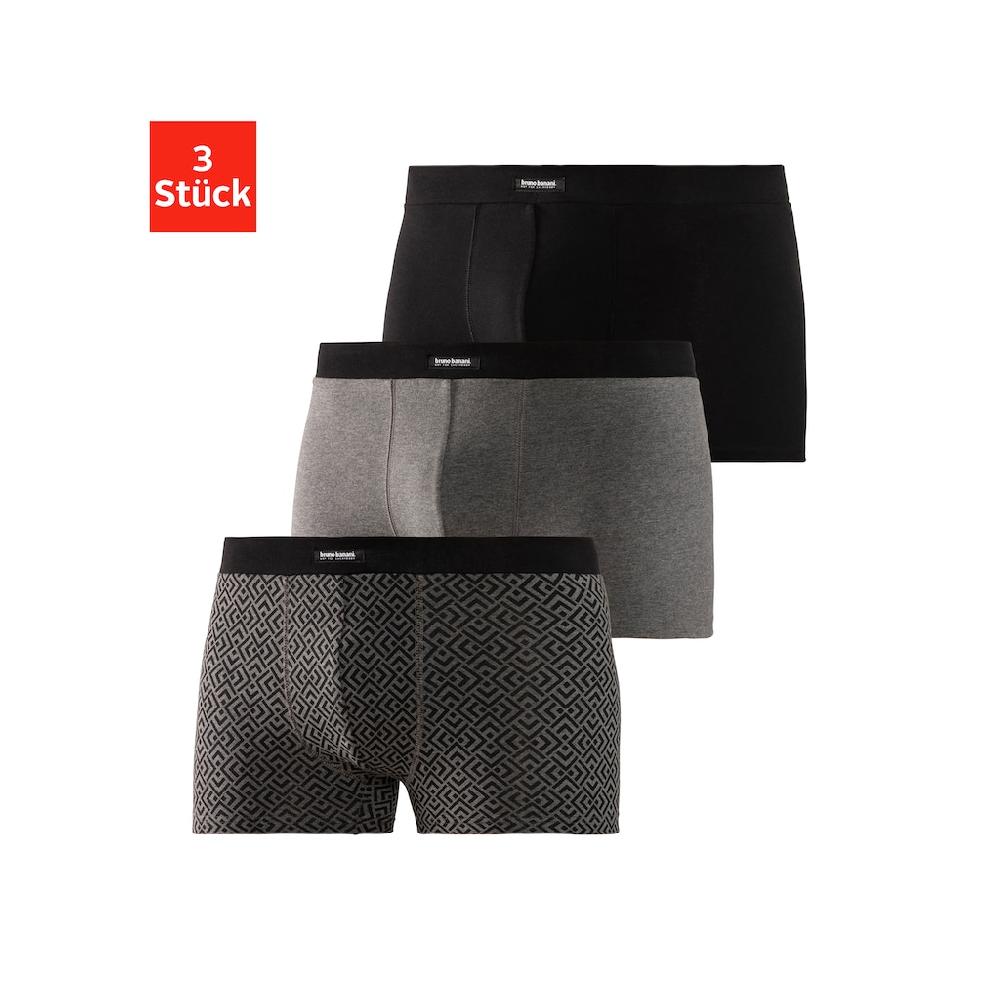 Bruno Banani Boxer »Boxershorts für Herren« (Packung 3 St.) 1x mit modischem Druck bestellen