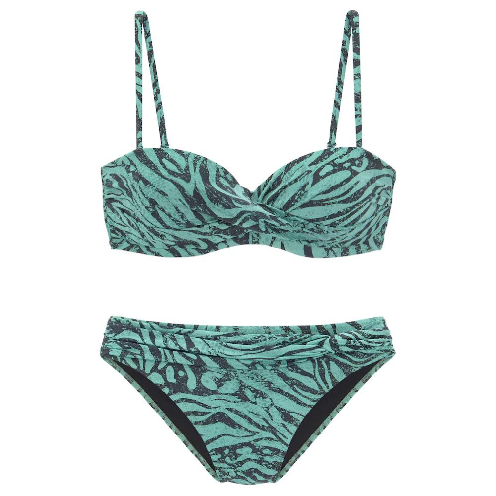 Bruno Banani Bügel-Bandeau-Bikini In Trendigem Animalprint Online Kaufen