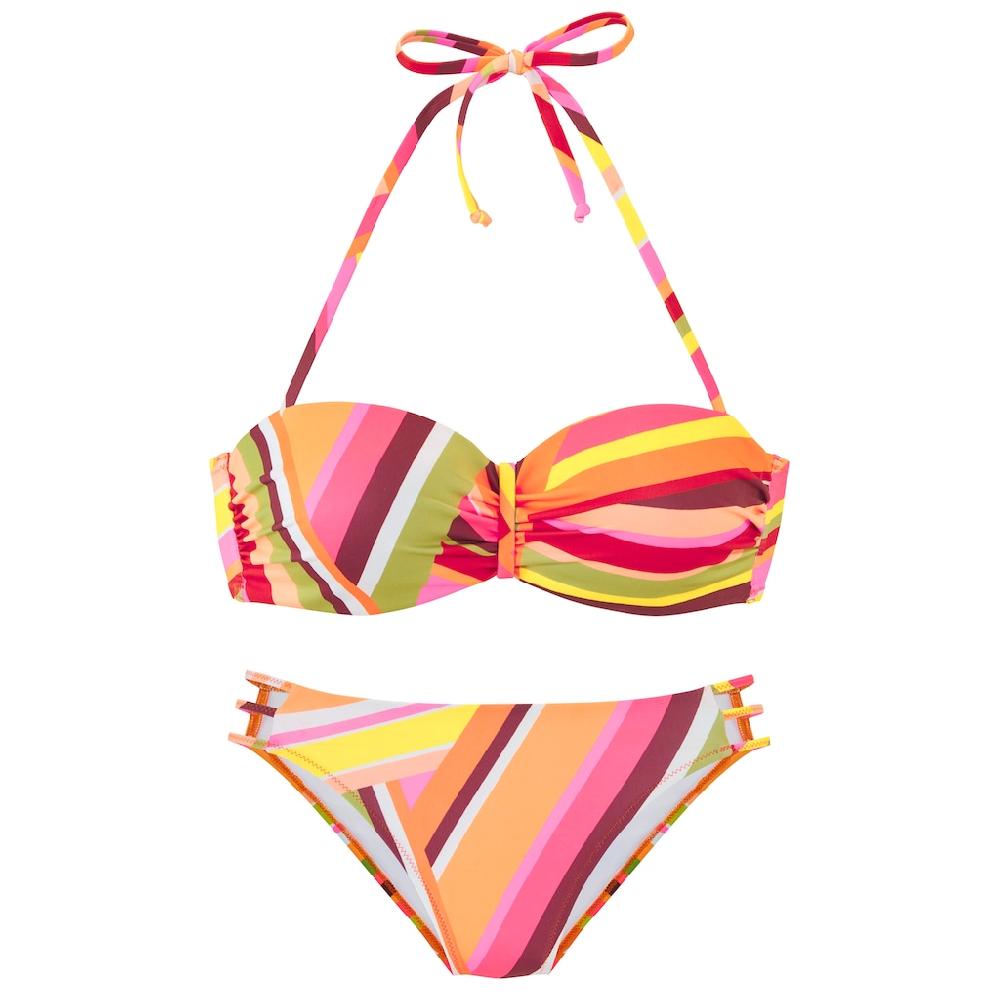 Bruno Banani Bügel-Bandeau-Bikini Mit Grafischem Druck Bestellen