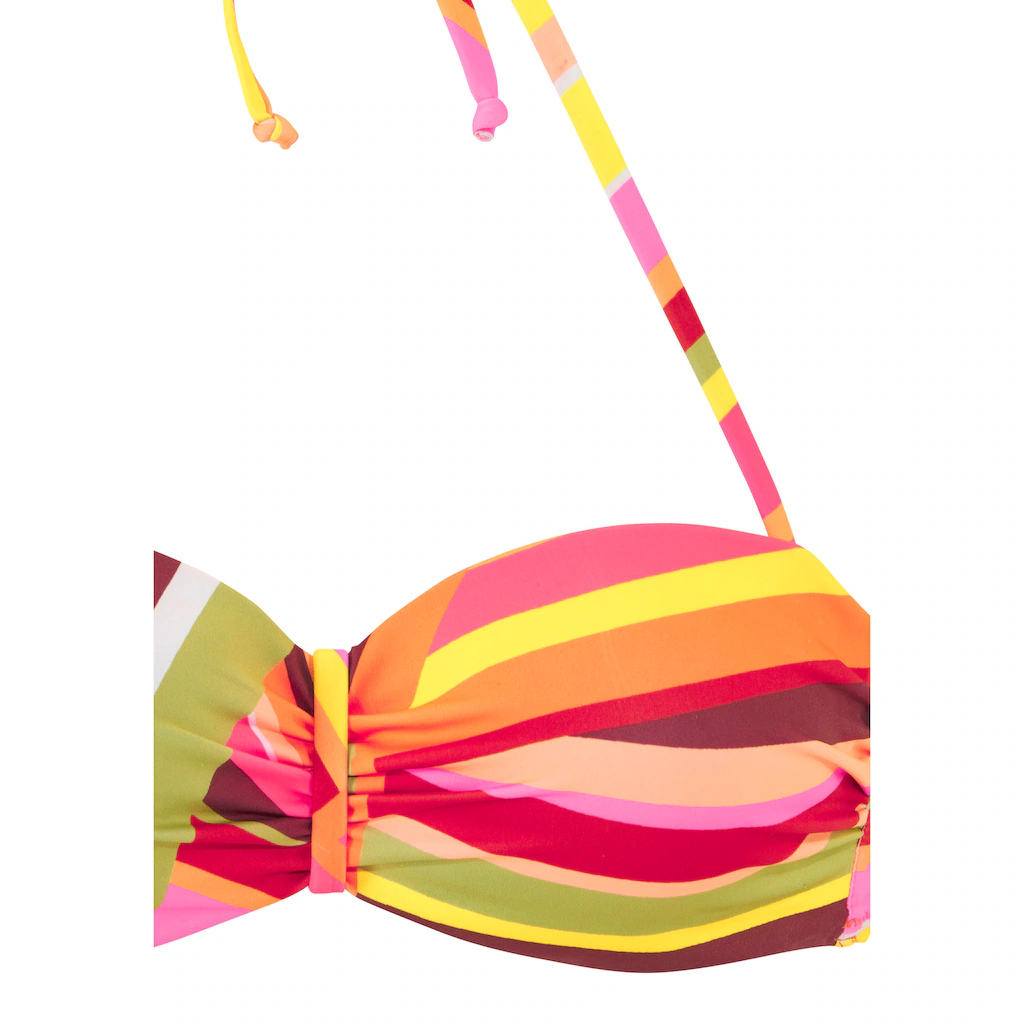 Bruno Banani Bügel-Bandeau-Bikini Mit Grafischem Druck Bestellen