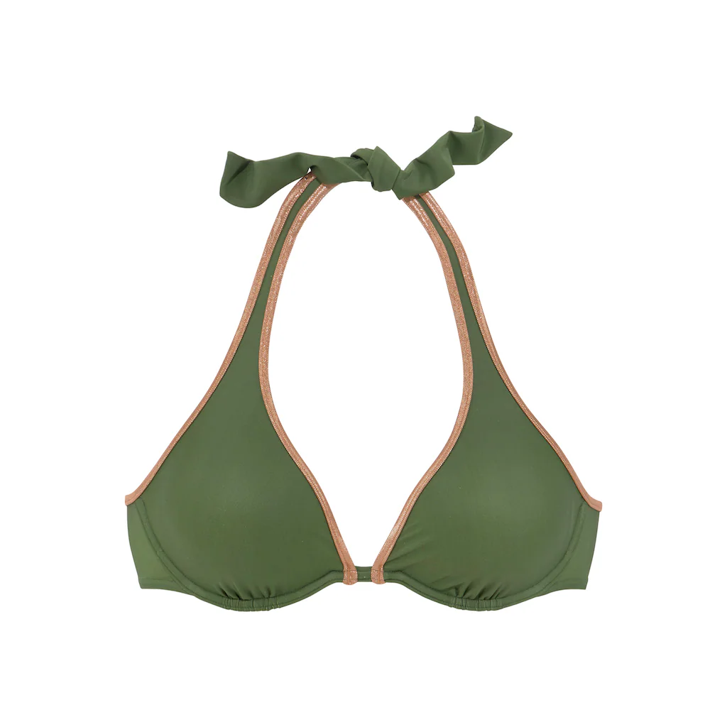 Bruno Banani Bügel-Bikini-Top »Milano« Mit Kupferfarbener Paspel Bestellen