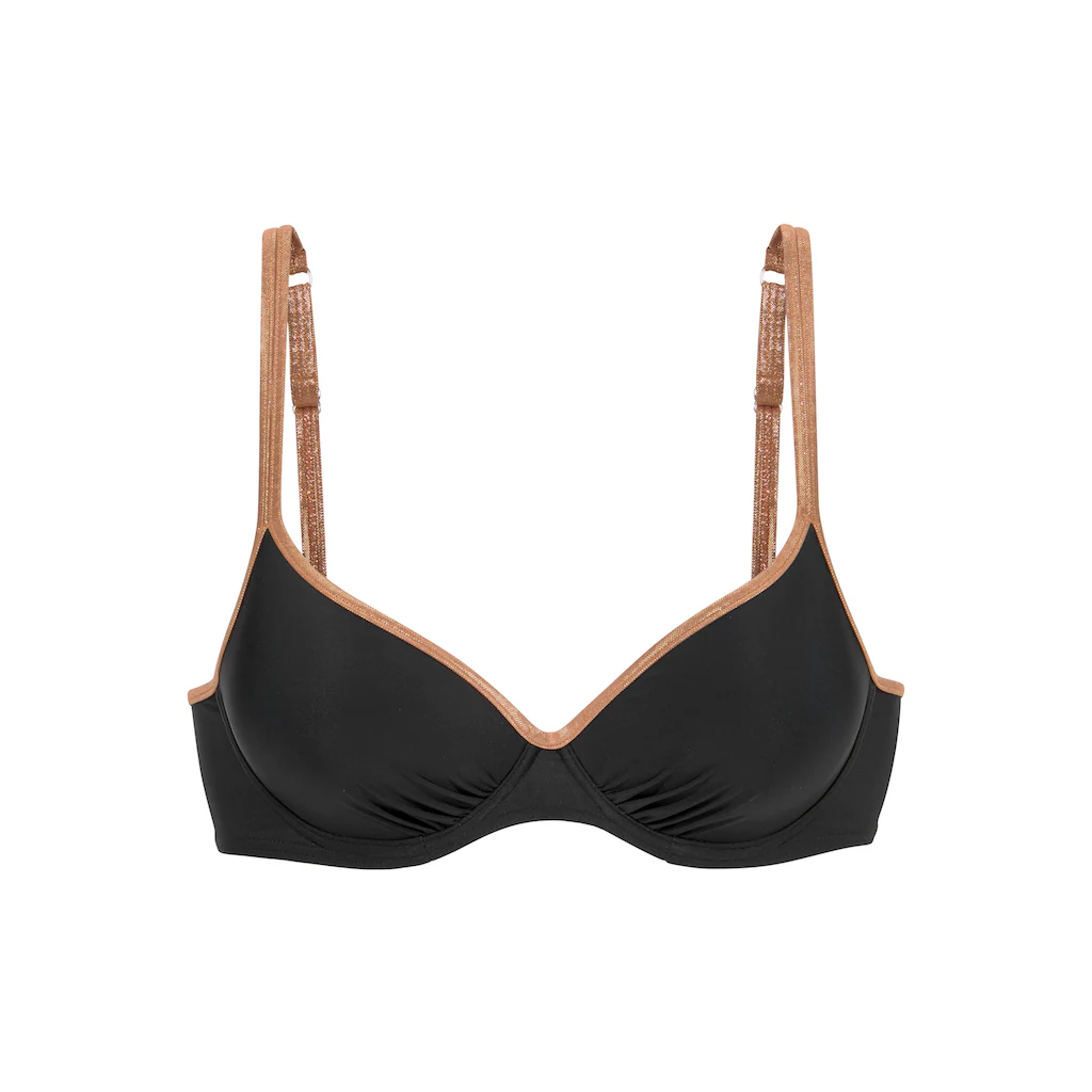 Bruno Banani Bügel-Bikini-Top »Milano« Mit Kupferfarbenen Paspeln Bestellen