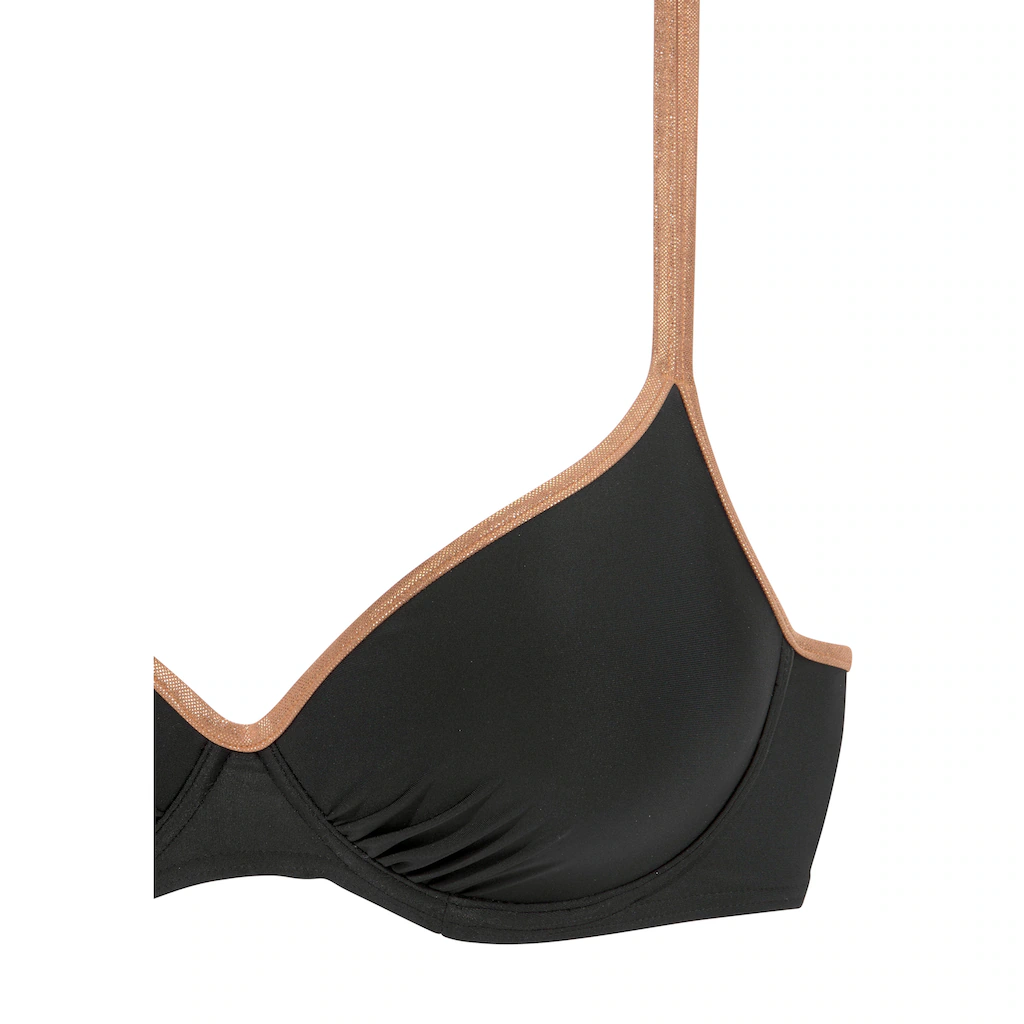 Bruno Banani Bügel-Bikini-Top »Milano« Mit Kupferfarbenen Paspeln Bestellen