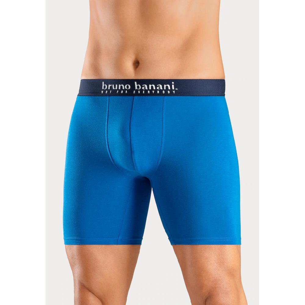 Bruno Banani Langer Boxer (Packung 4 St. 4er-Pack) Mit Palmendruck Und Unifarben Aus Baumwollmischung Online Bestellen