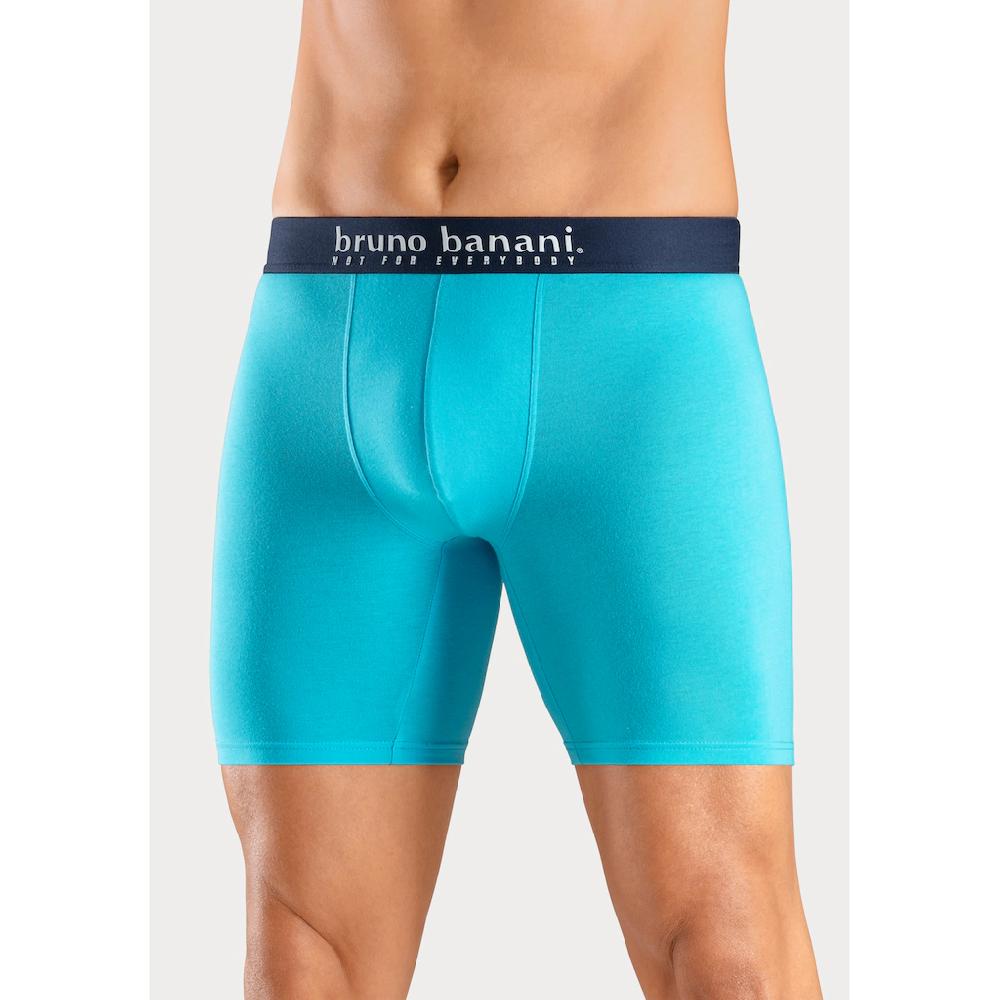 Bruno Banani Langer Boxer (Packung 4 St. 4er-Pack) Mit Palmendruck Und Unifarben Aus Baumwollmischung Online Bestellen