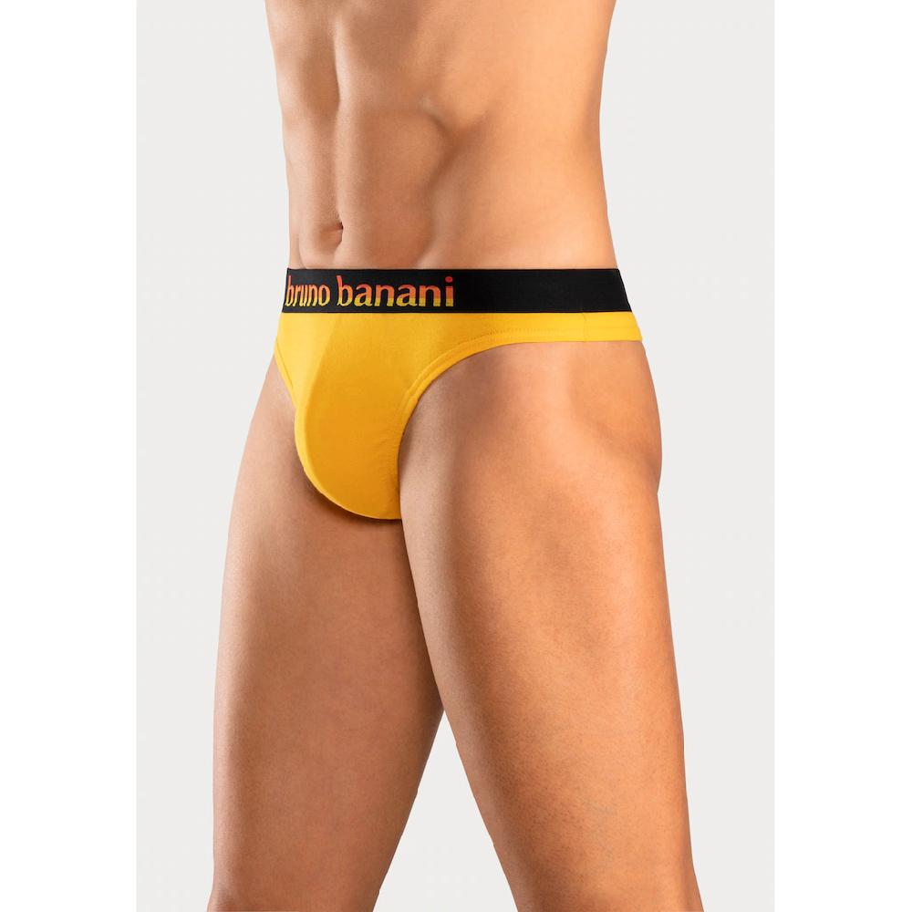 Bruno Banani String (Packung 5 St.) Mit Streifen Logo Webbund Kaufen